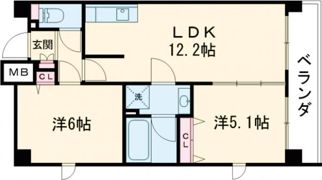 プレステージ11番館の間取り画像