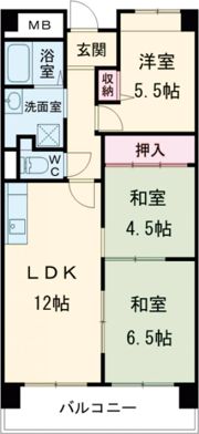 アンドユーイワキ・東大阪の間取り画像