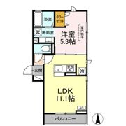 D-ROOM グッチ Ⅶの間取り画像