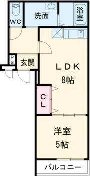 フジパレス長原Ⅱ番館の間取り画像