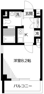 サニーハイマート下北沢の間取り画像