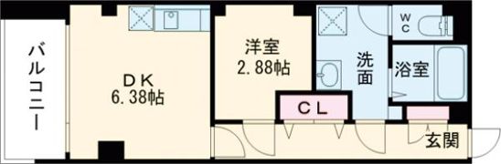 FLAT HOSHIDAの間取り画像