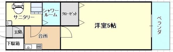 プリシアダイコウビルの間取り画像