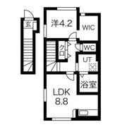 ヴィラージュ海老島Aの間取り画像