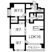 ペリエ ジュエの間取り画像