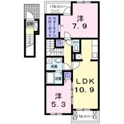コスモス Bの間取り画像