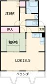 シャトー清城(B・V)の間取り画像