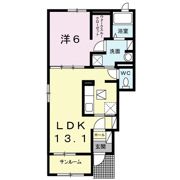 サニーコート大木戸Aの間取り画像