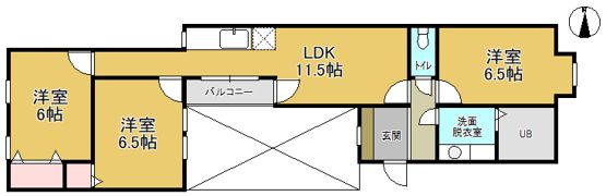 センターコートの間取り画像