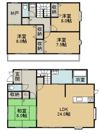 南平台戸建ての間取り画像