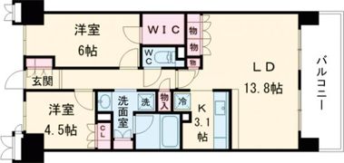 ジュエルコート熊谷Ⅱの間取り画像