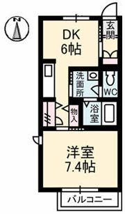 シャーメゾンLUNAの間取り画像