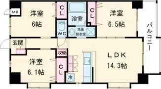 TGボナール浅川台 A棟の間取り画像