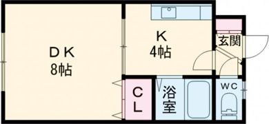 クリア北浜の間取り画像