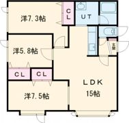 グランドささきの間取り画像