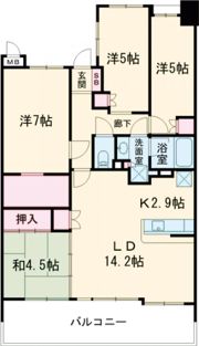 ナイスパークフロンテージあすと長町の間取り画像