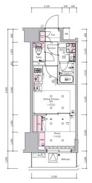 SYFORME SUMIYOSHIⅡの間取り画像