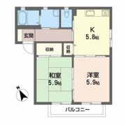 ボヌールⅡCの間取り画像
