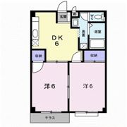 エバーグリーンかんぎⅡの間取り画像