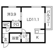 Grin at 道徳の間取り画像