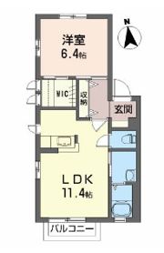 ラフォーレ御廟Aの間取り画像