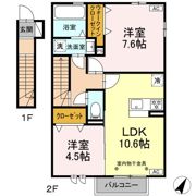 メゾン岡宮の間取り画像