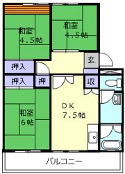 上浜団地2号棟の間取り画像