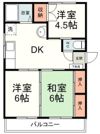 北ビューハイツの間取り画像