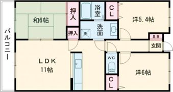 レジディア太秦の間取り画像