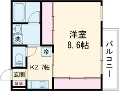 S Apt．新長田B棟の間取り画像