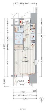 プレサンス名古屋駅前ヴェルロードの間取り画像