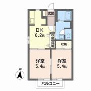 ランドマーク戸ノ内 Dの間取り画像