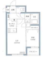 リアンレガーロ博多ステーションの間取り画像