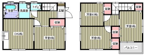 コウユウ貸住宅の間取り画像