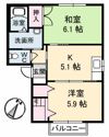 ハイツ・フローラル A棟の間取り画像
