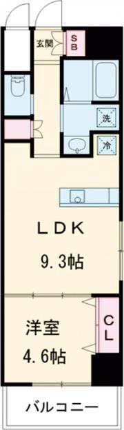 MISTRAL姫路駅前Ⅱの間取り画像