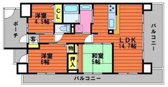 アルファステイツ中庄駅前 III1005の間取り画像