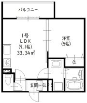 クリエオーレ長尾元町Ⅰの間取り画像