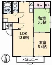 モンシャトーコトブキB棟の間取り画像