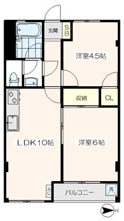 豊玉第2コーポラスの間取り画像