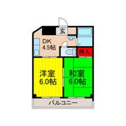 三熊ハイツ渚7号の間取り画像