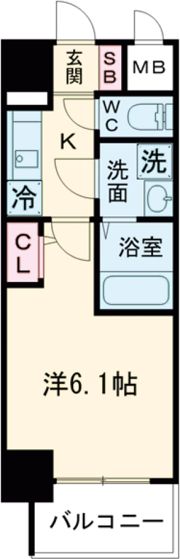 エスリード神戸大倉山ヒルズの間取り画像