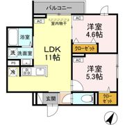 グラナーデ西大泉の間取り画像