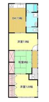 篠原町貸家の間取り画像