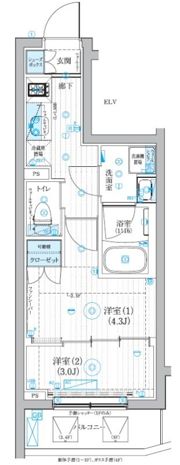 ブライズ二子新地の間取り画像