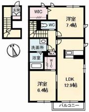 グランドール川口 B棟の間取り画像