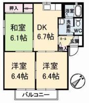フォーレスODA A棟の間取り画像