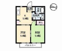 カーサ五番館の間取り画像