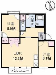 フロンティア彩の間取り画像