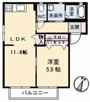 テンダーヴィラ A棟の間取り画像
